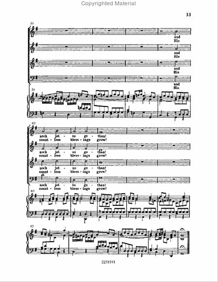 Gott, der Herr, ist Sonn' und Schild, BWV 79 Choir scores gallery preview page 33