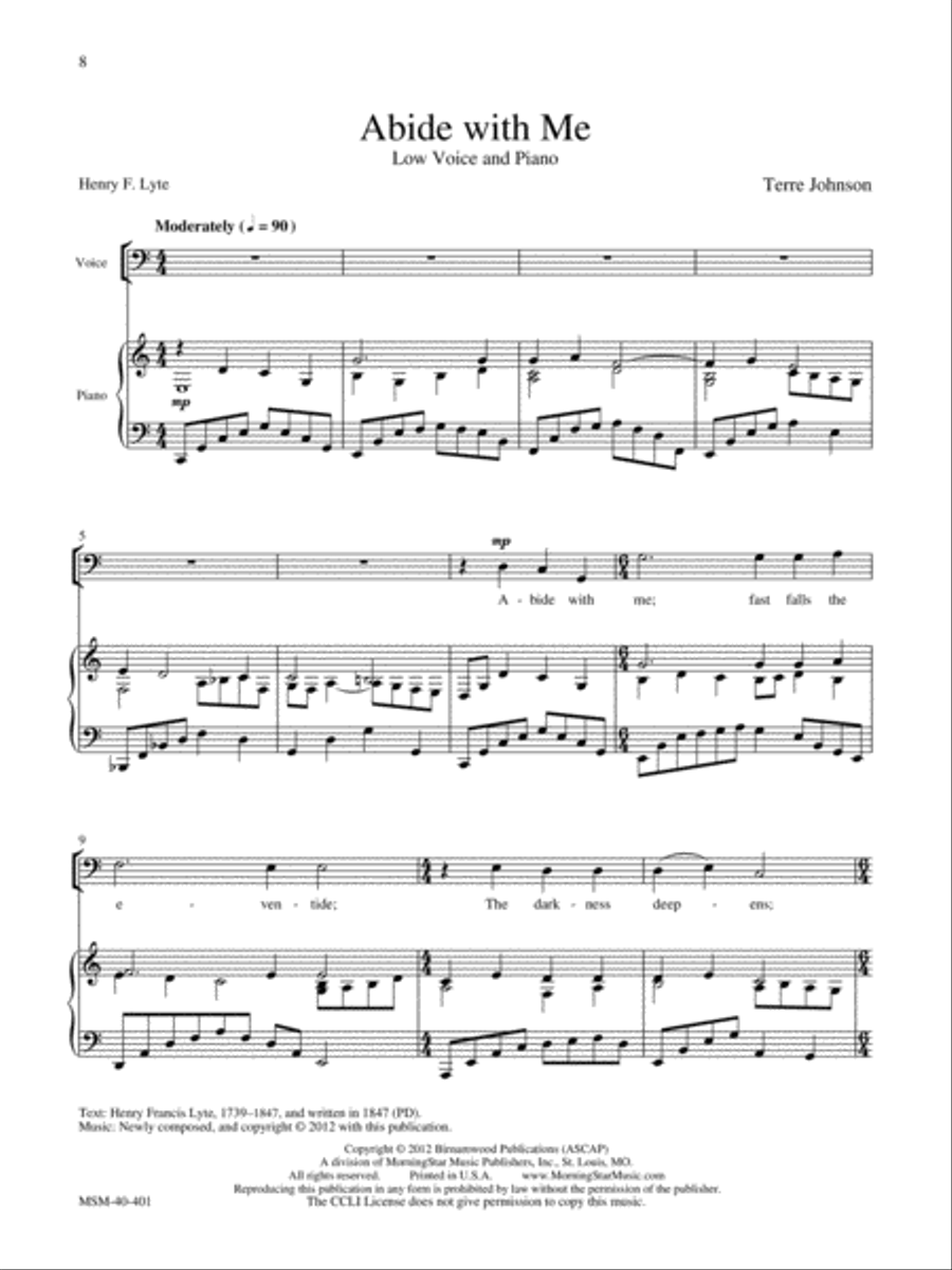 Abide With Me Abide With Me Low Voice scores gallery preview page 1
