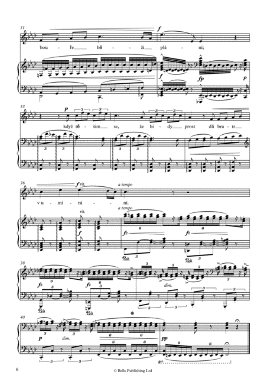 Gypsy Melodies, Op. 55 Medium-High Voice scores gallery preview page 6