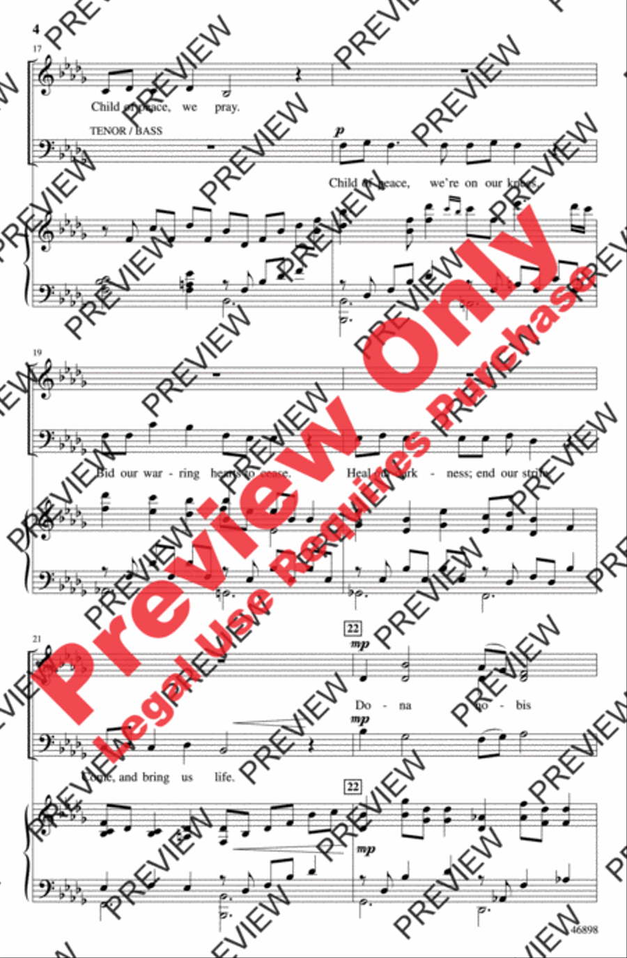 Child of Peace Child of Peace 4-Part scores gallery preview page 4