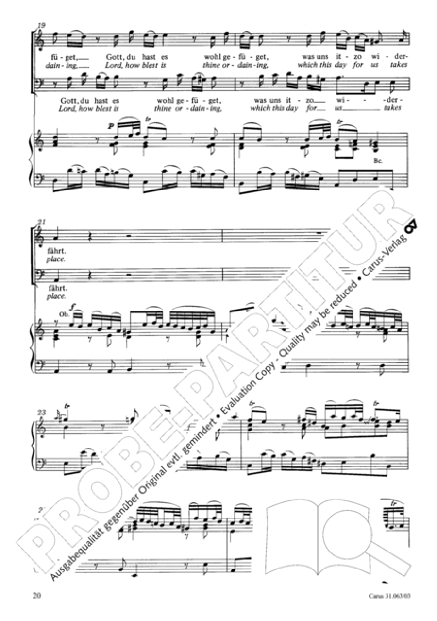 Christians, etch this blessed day (Christen, atzet diesen Tag) 4-Part scores gallery preview page 21