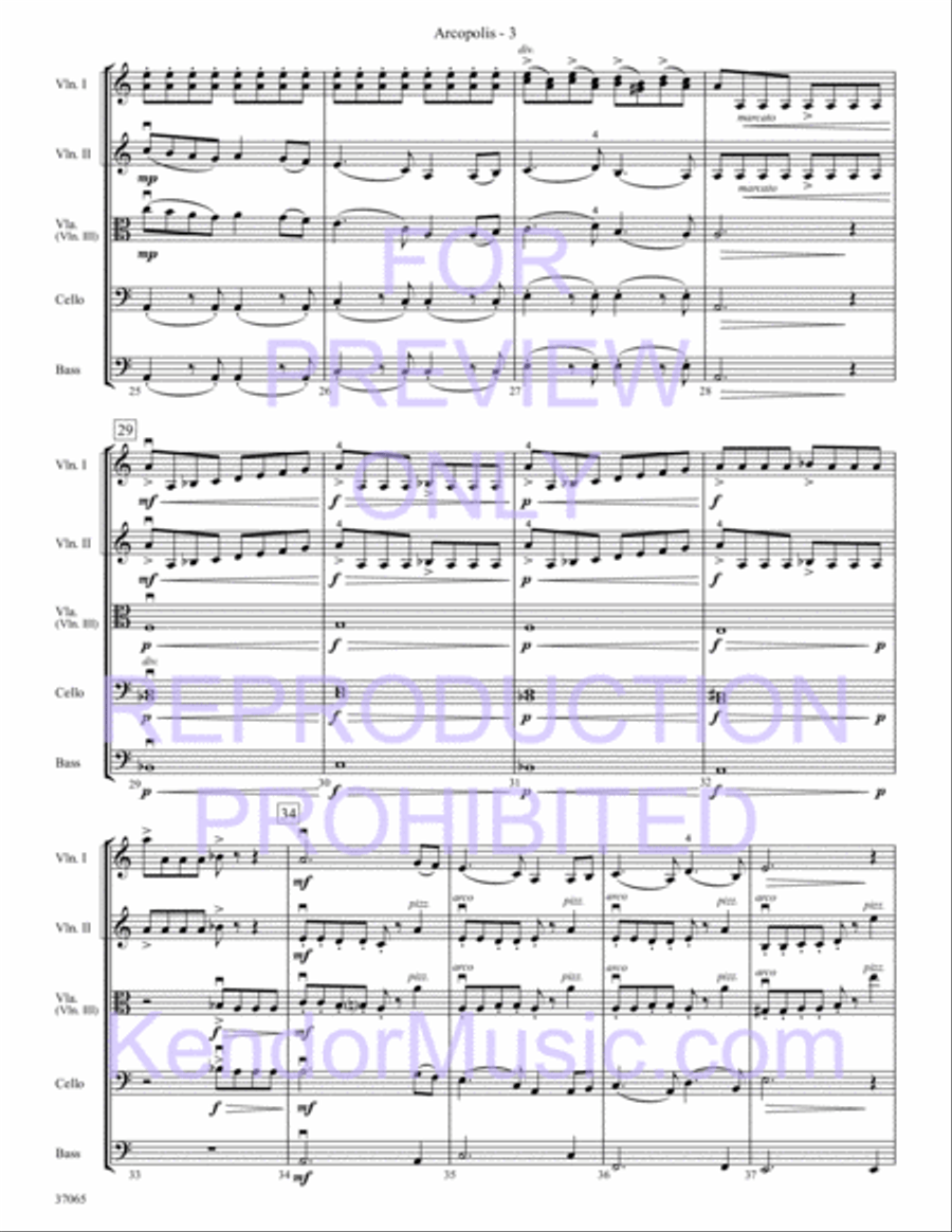 Arcopolis (City Of Bows) Arcopolis (City Of Bows) String Orchestra scores gallery preview page 5