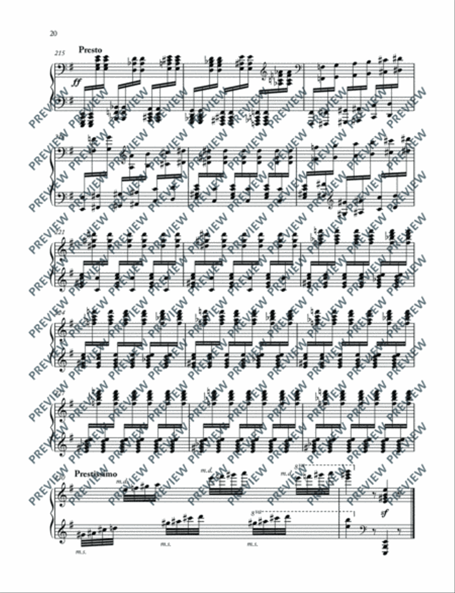 Carmen Paraphrases Piano Solo scores gallery preview page 21