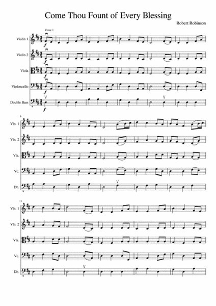 Come Thou Fount (String Orchestra)