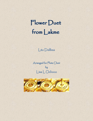 Book cover for Flower Duet from Lakme for Flute Choir