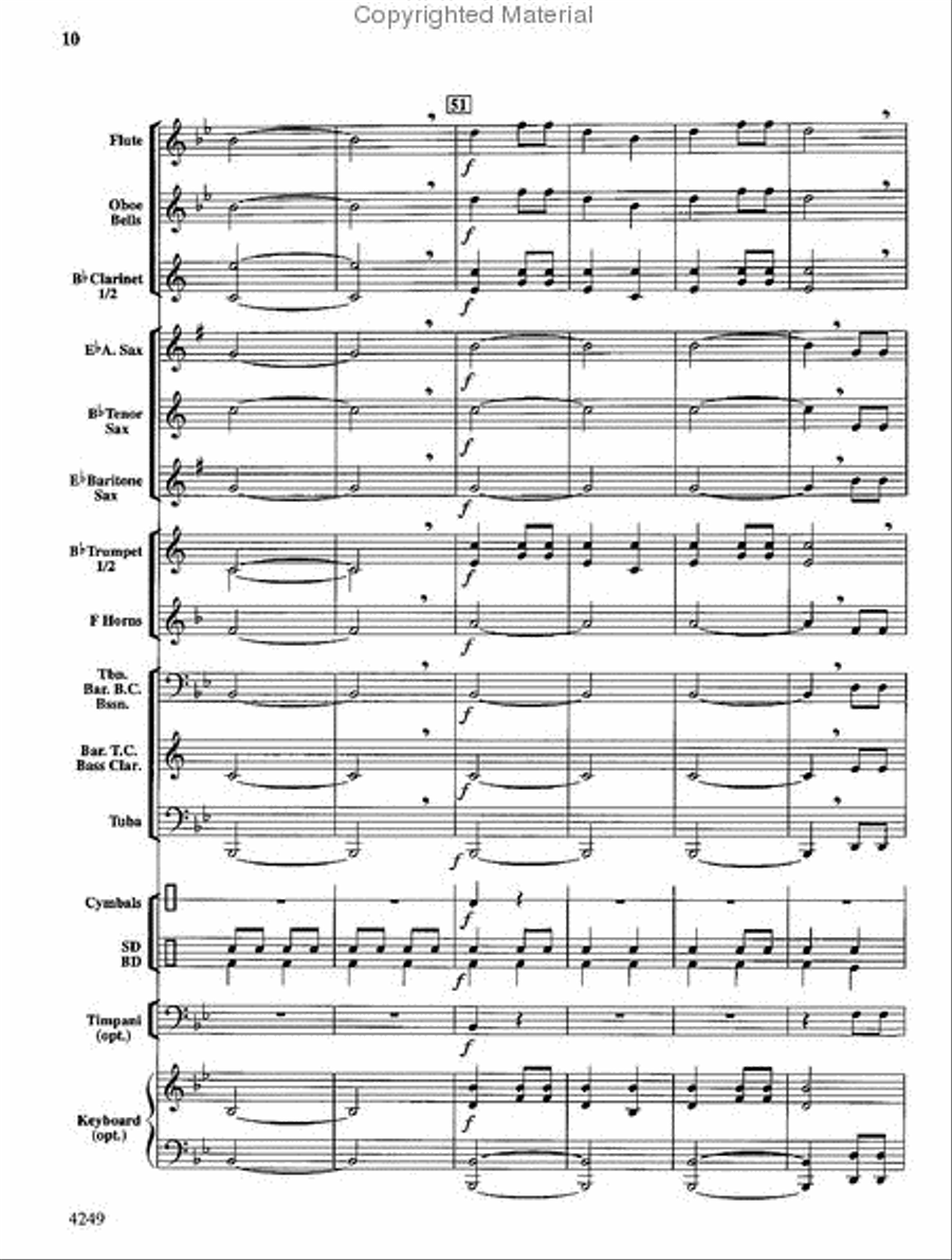 Peanuts & Peanut Butter Concert Band scores gallery preview page 10