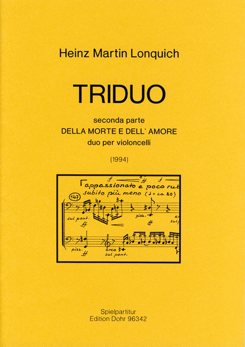 Triduo seconda parte "Della morte e dell'amore" (1994) -Duo per Violoncelli-