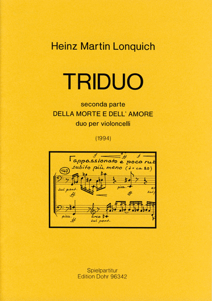 Triduo seconda parte "Della morte e dell'amore" (1994) -Duo per Violoncelli-