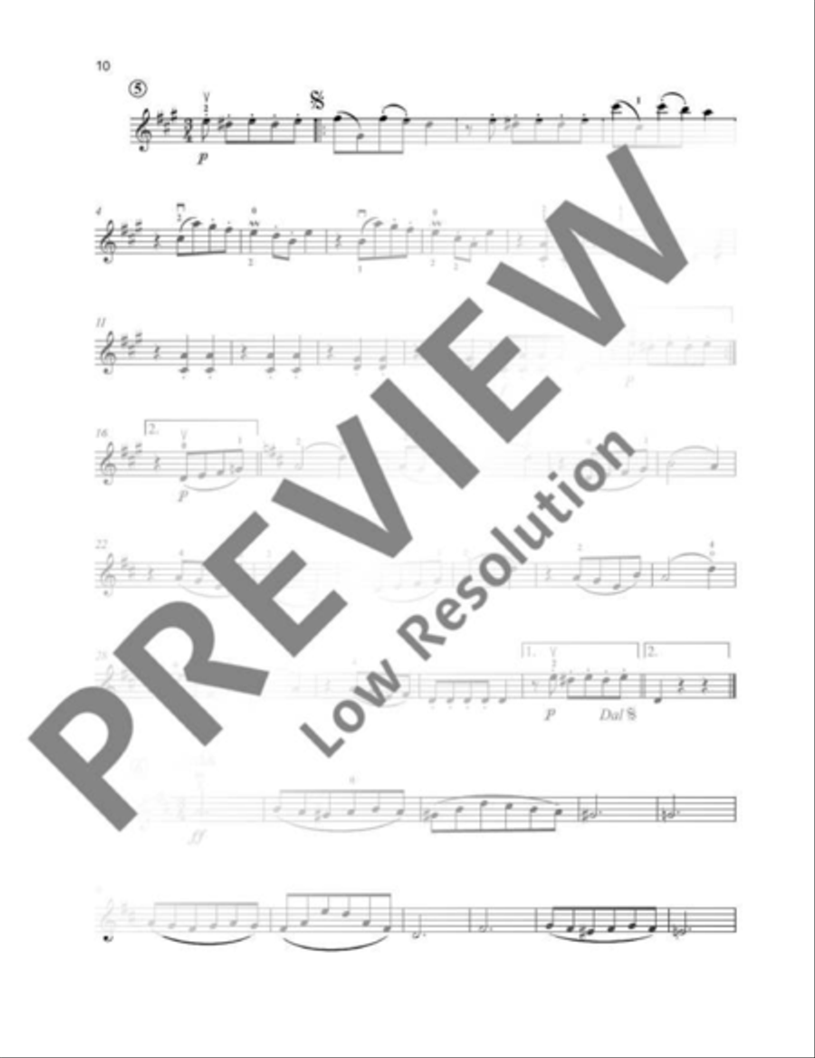 Royal Court Dances Violin Solo scores gallery preview page 12