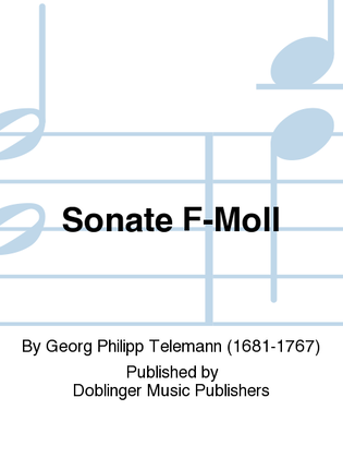 Book cover for Sonate f-moll