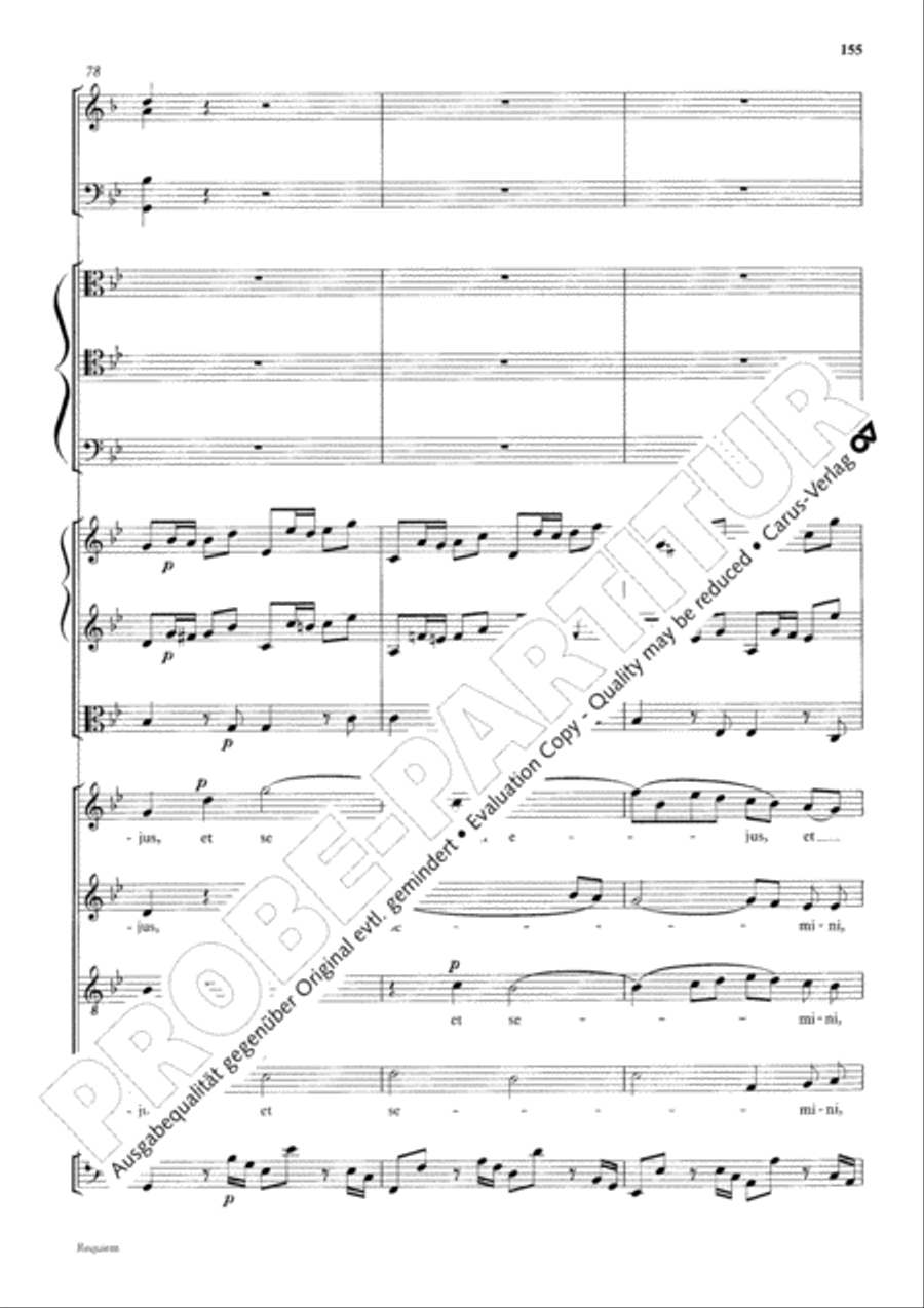 Requiem Requiem 4-Part scores gallery preview page 162