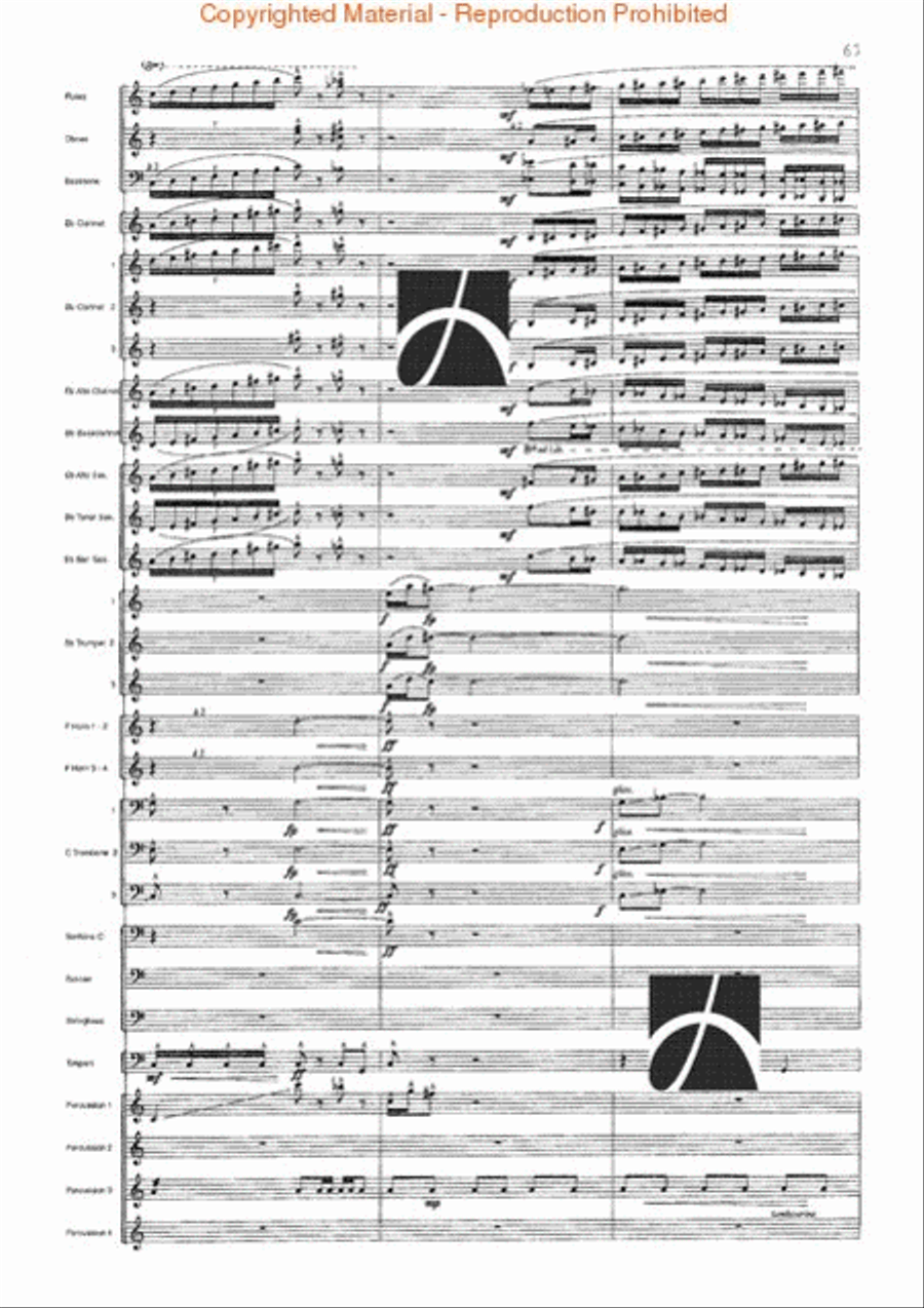 Spartacus Spartacus Concert Band scores gallery preview page 66