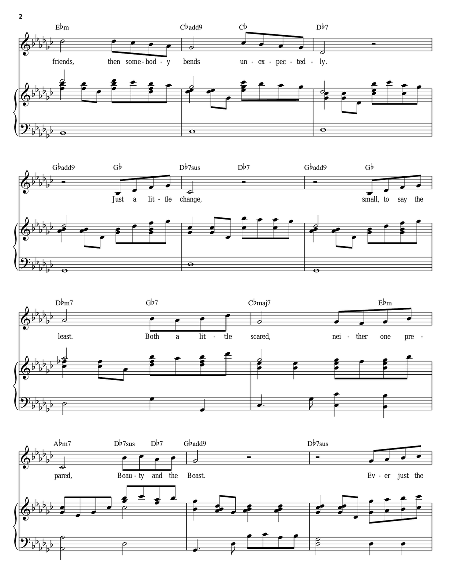 Beauty And The Beast Beauty And The Beast Acoustic Guitar scores gallery preview page 2