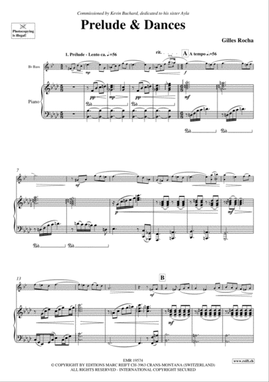 Prelude & Dances Voice Solo scores gallery preview page 3