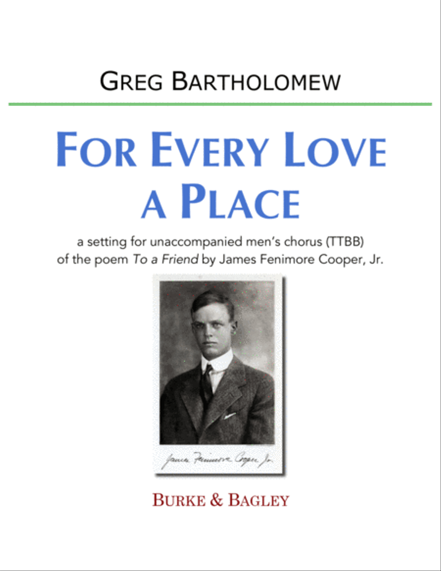 For Every Love a Place TTBB scores gallery preview page 1