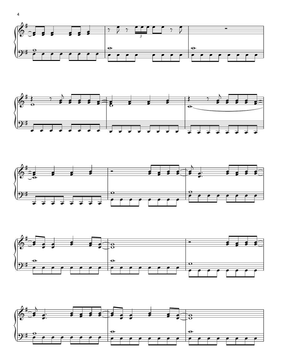 Dancing On My Own (from the Netflix series Bridgerton) Piano Solo scores gallery preview page 4