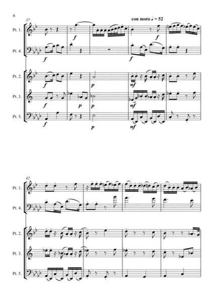 Brass Quintet - Mozart - La Ci Darem La Mano from Die Zauberflöte image number null