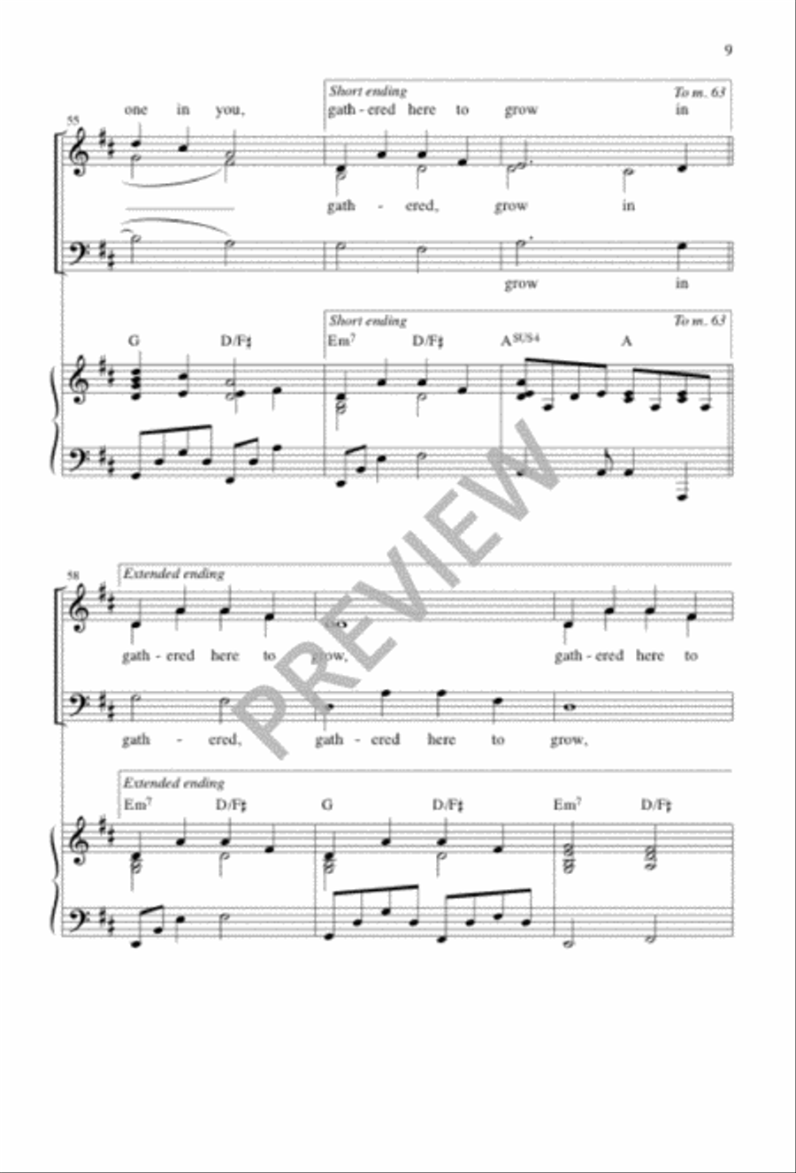 Bless These Walls 3-Part scores gallery preview page 10