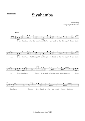 Siyahamba - Trombone (African Song)