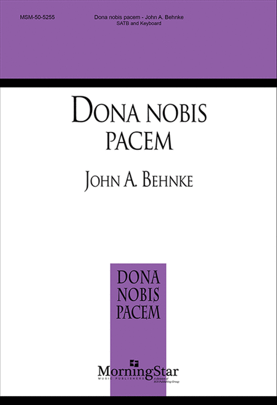 Dona nobis pacem Dona nobis pacem 4-Part scores gallery preview page 1