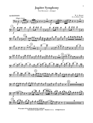 Jupiter Symphony, 1st Movement: Bassoon