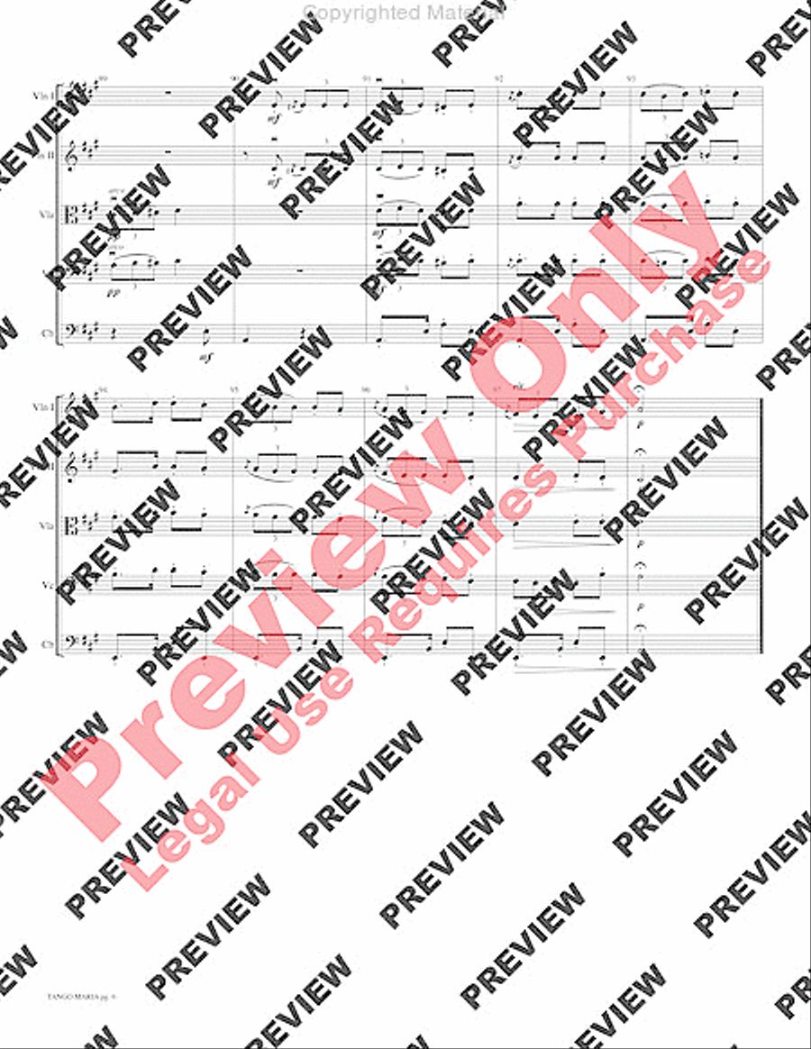 Tango Maria Tango Maria String Orchestra scores gallery preview page 9