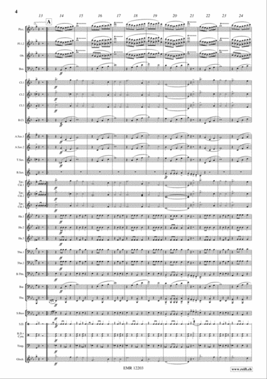 Triglav March Concert Band scores gallery preview page 5