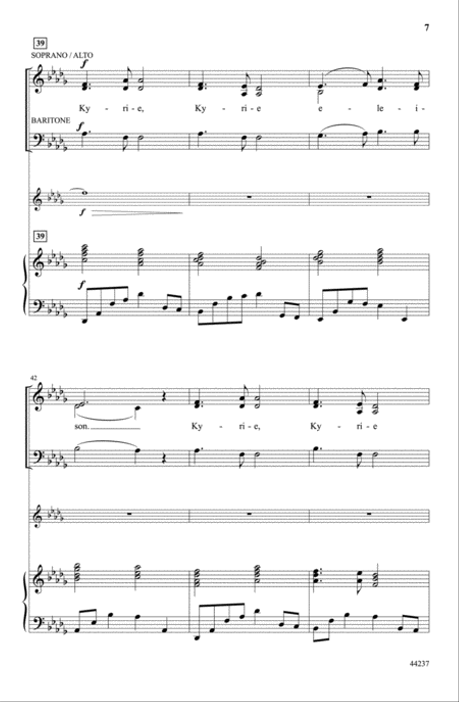 Kyrie Kyrie Choir scores gallery preview page 6