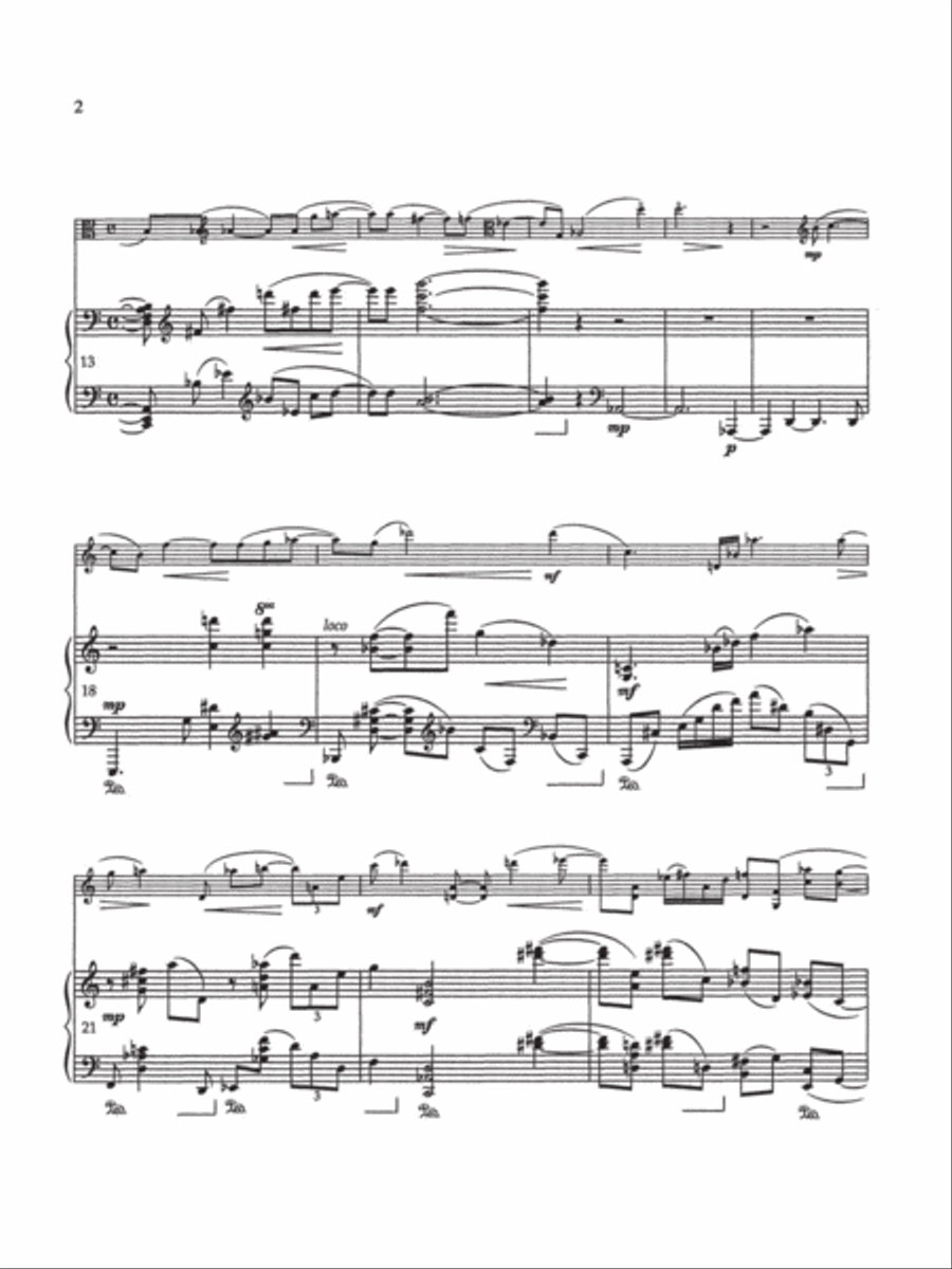 Sonata for Viola and Piano Piano Accompaniment scores gallery preview page 4