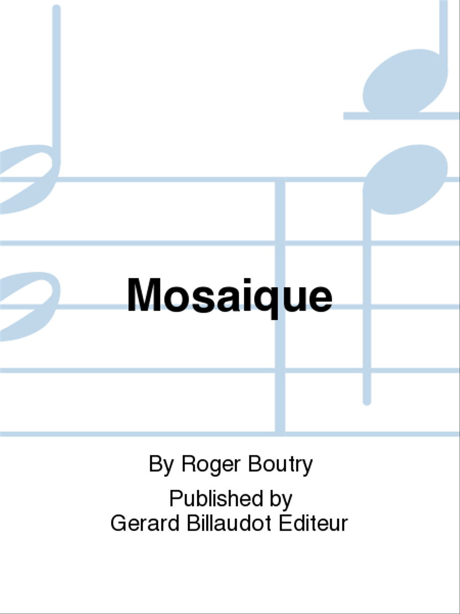 Mosaique Mosaique Euphonium scores gallery preview page 1