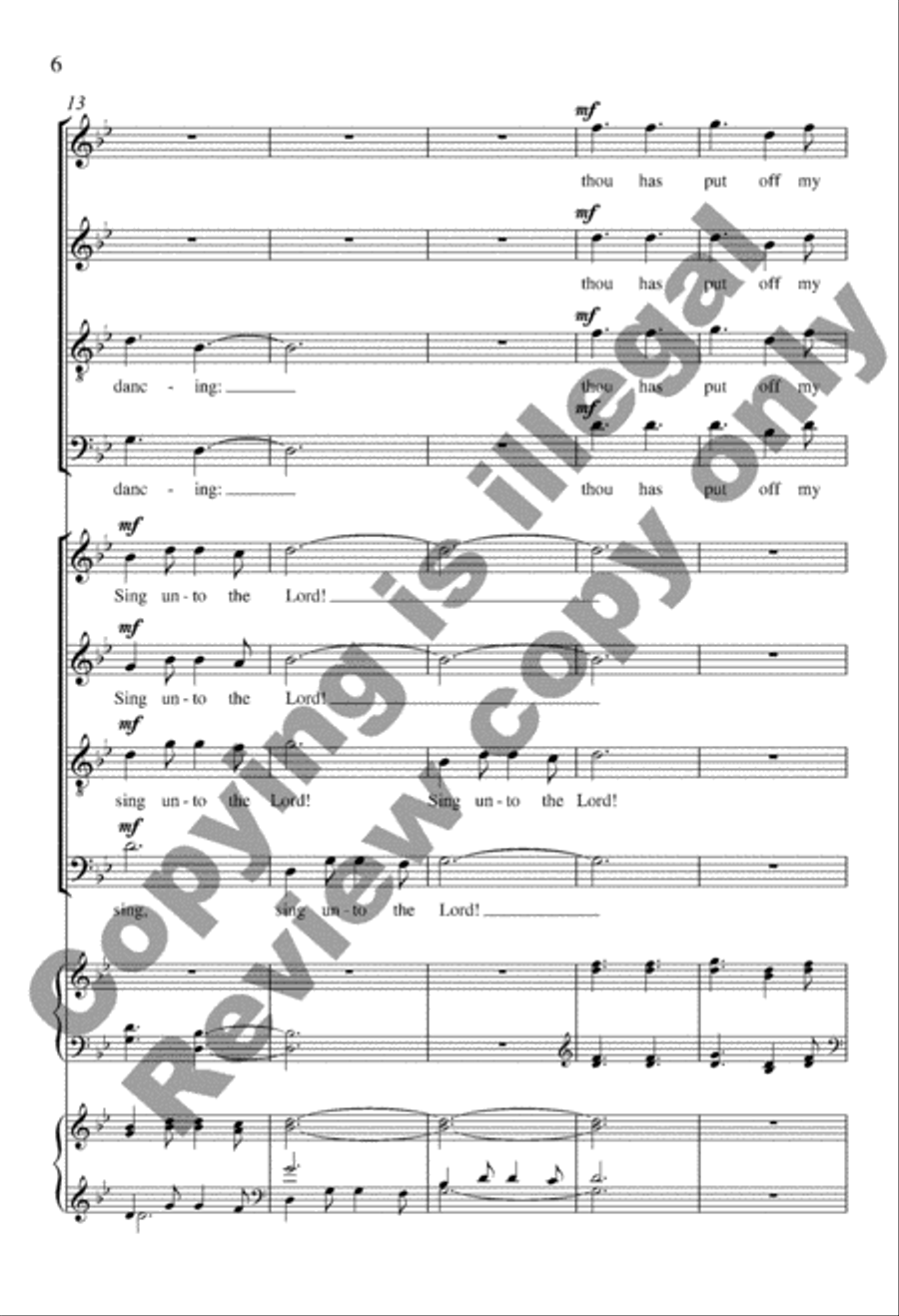 Mourning into Dancing from Suite Remembrance 4-Part scores gallery preview page 5