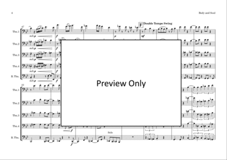 Body And Soul Brass Quintet scores gallery preview page 5