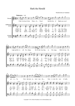 Hark the Herald (suitable for congregation + SATB choir & organ/piano - new descant)