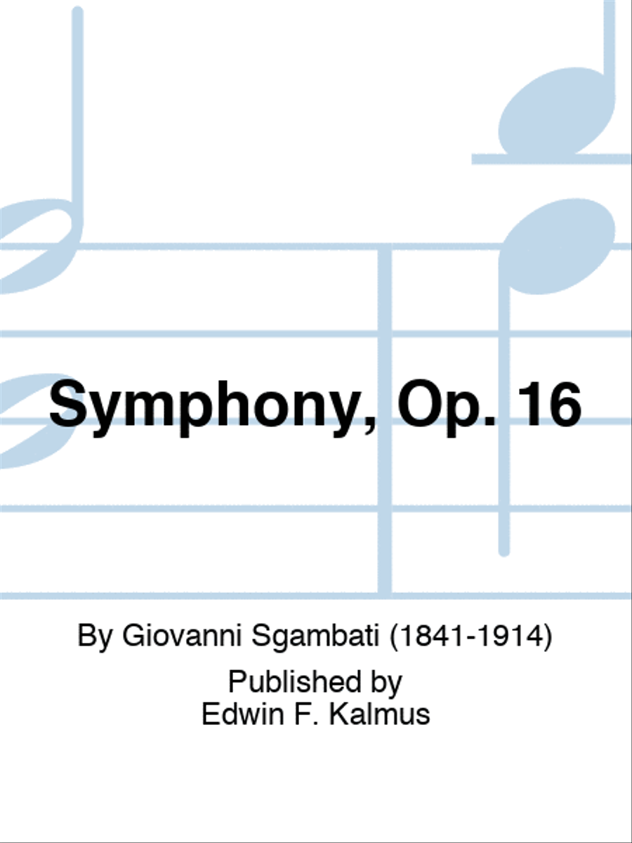 Symphony, Op. 16 Orchestra scores gallery preview page 1