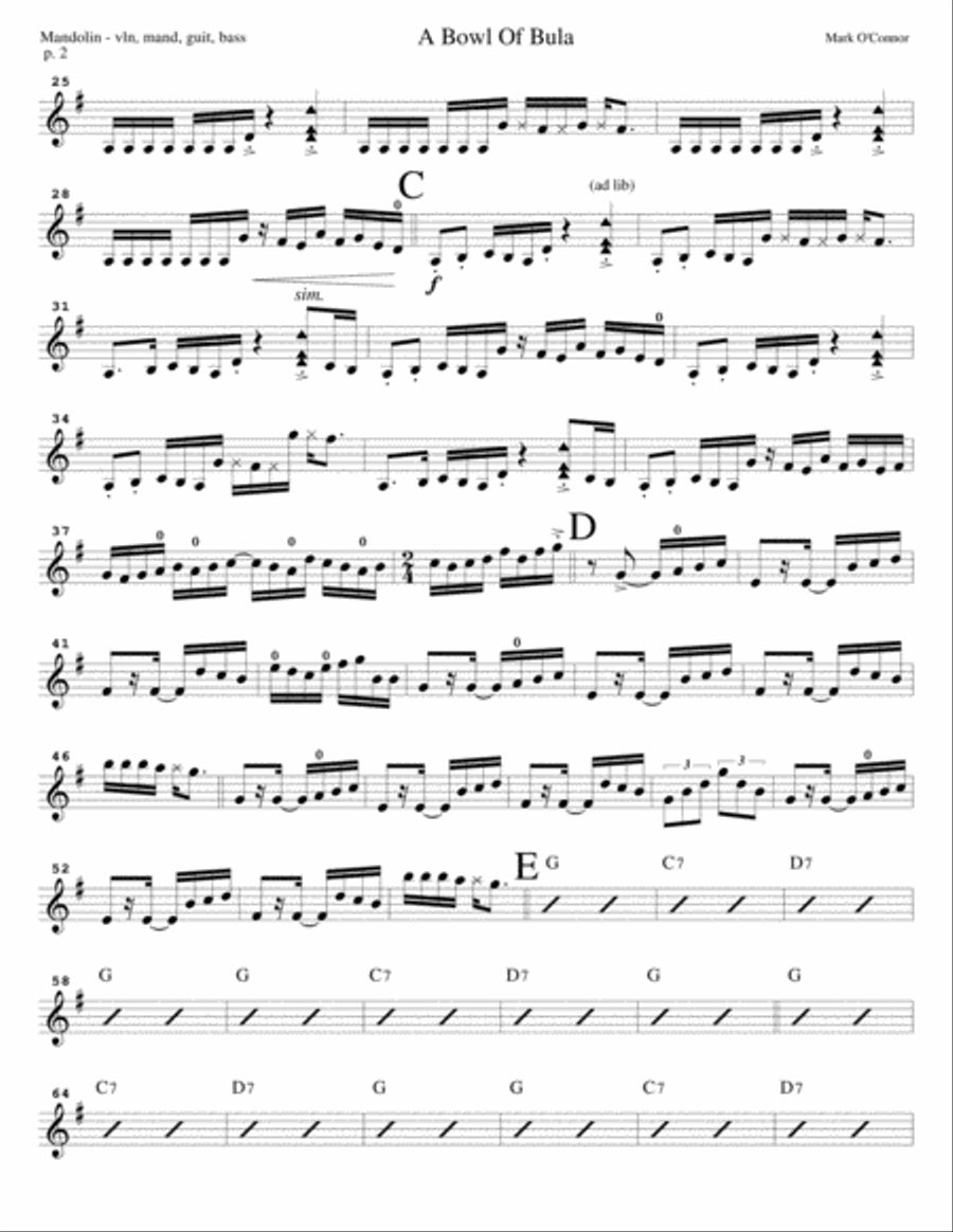 Thirty-Year Retrospective Collection (Mandolin Part – violin, mandolin, guitar, bass) Small Ensemble scores gallery preview page 5