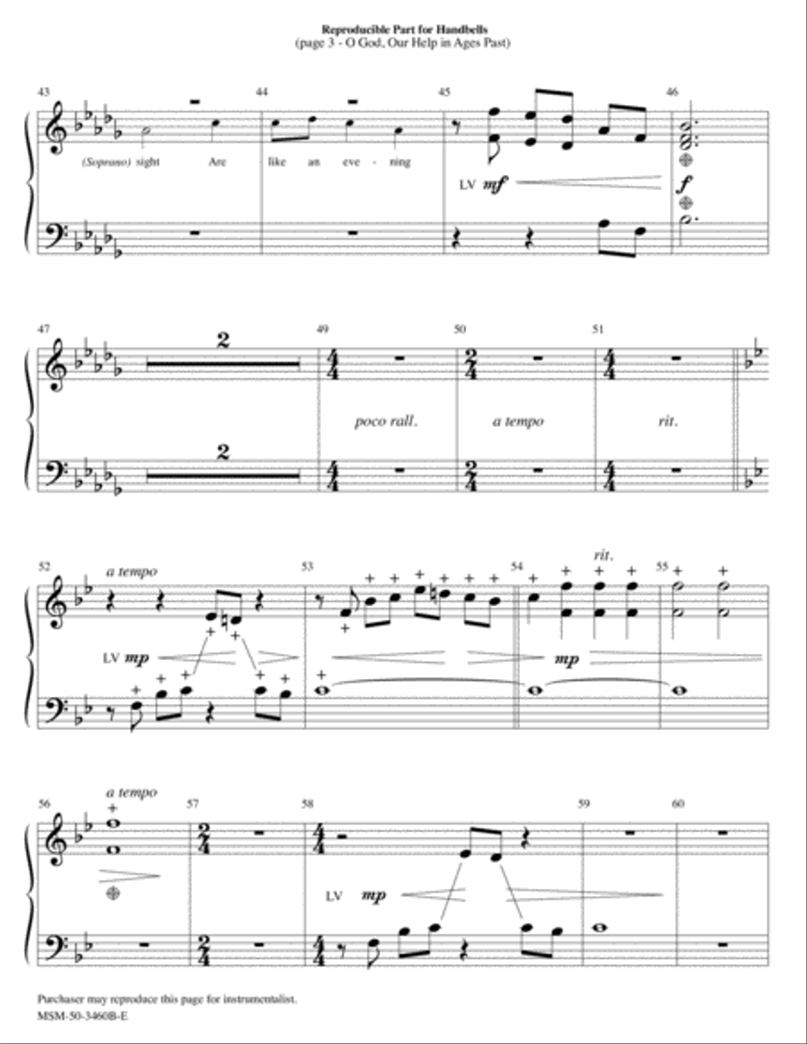 O God, Our Help in Ages Past Choir scores gallery preview page 3