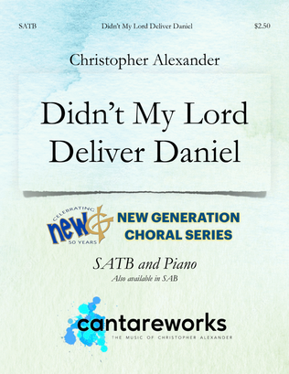 Book cover for Didn't My Lord Deliver Daniel (SATB)