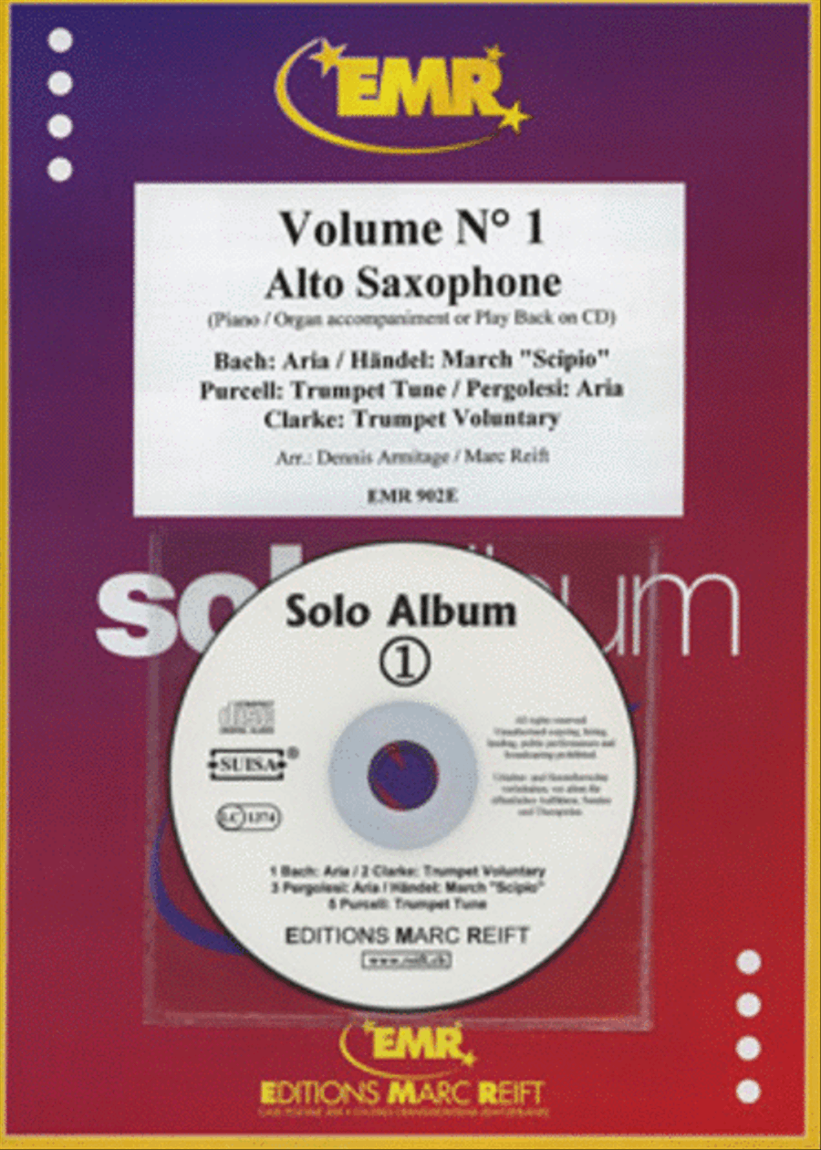 Solo Album Volume 01 Alto Saxophone scores gallery preview page 1