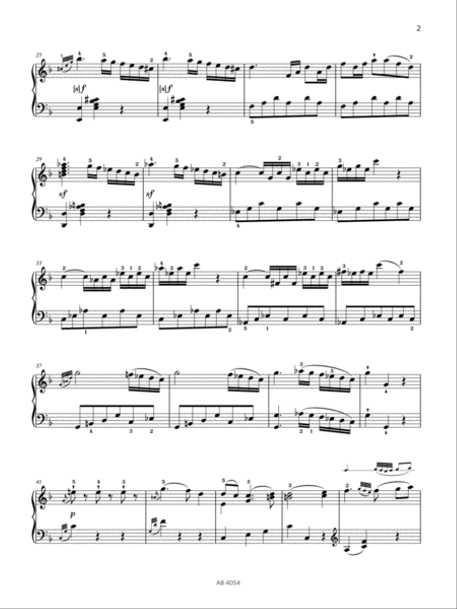 Allegro (Grade 8, list A2, from the ABRSM Piano Syllabus 2023 & 2024) Piano Method scores gallery preview page 2