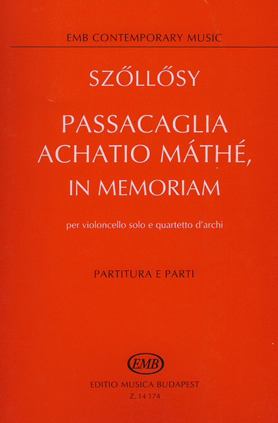 Passacaglia Achatio Mathe in memoriam