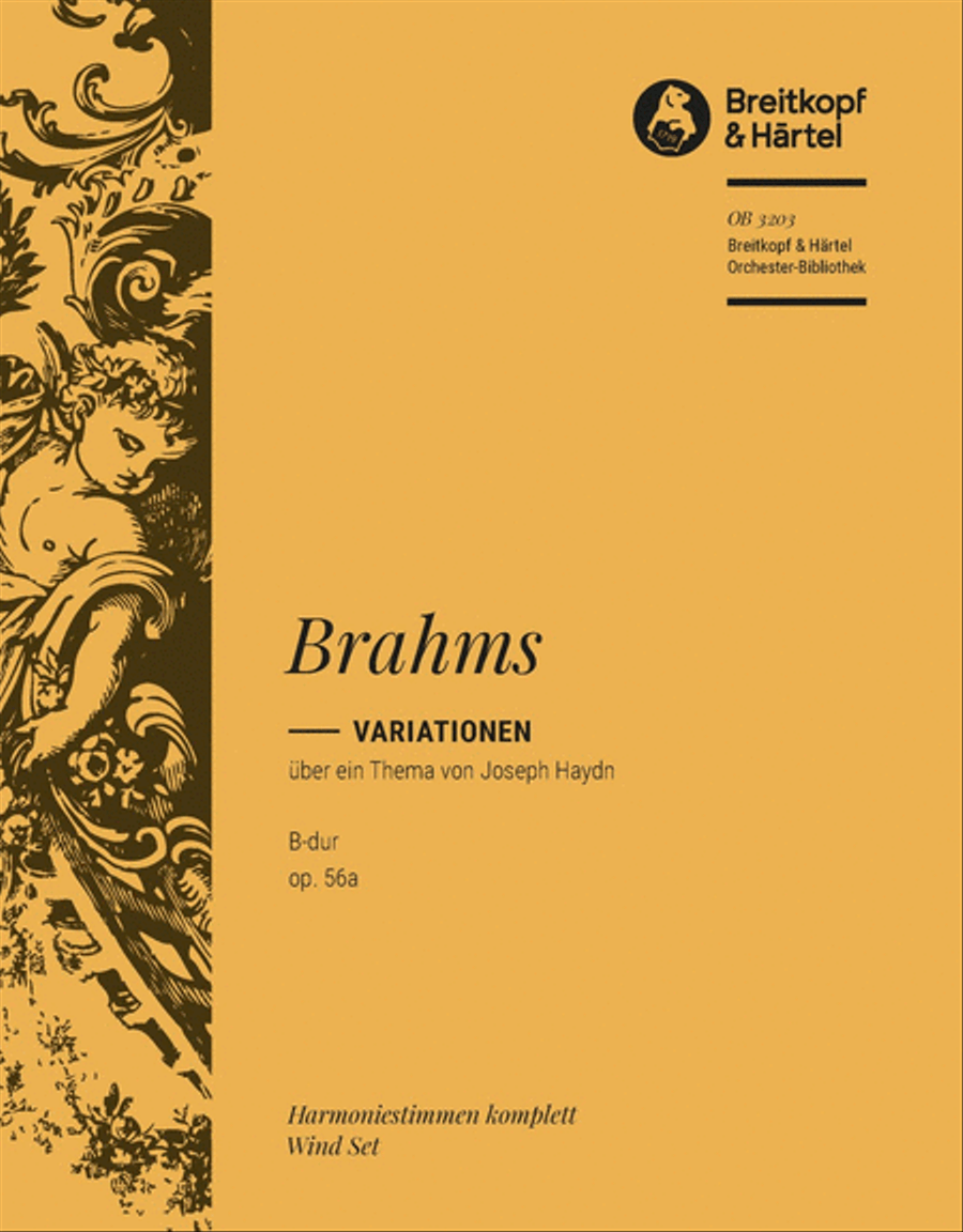 Variations on a Theme by Joseph Haydn in B flat major Op. 56a Orchestra scores gallery preview page 1