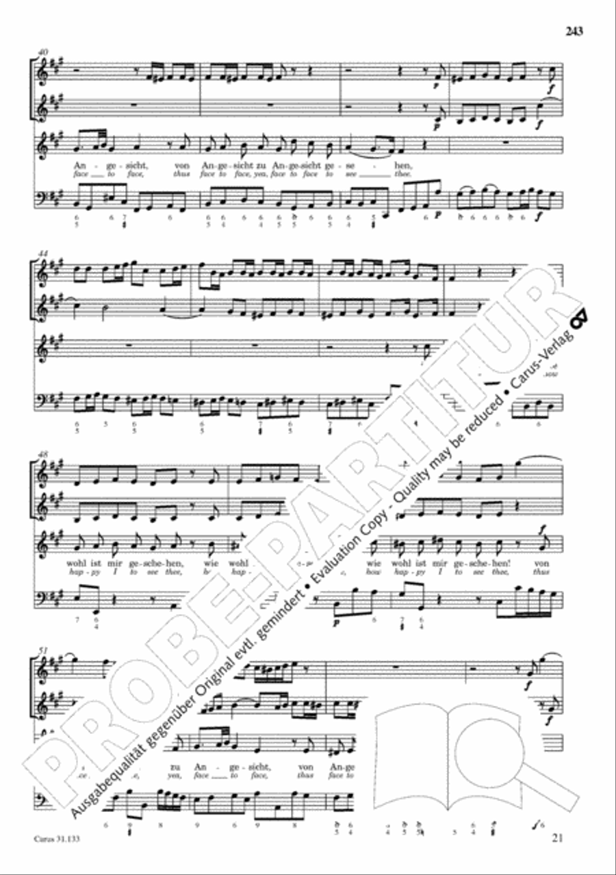 The Complete Sacred Vocal Works (Das geistliche Vokalwerk) Voice scores gallery preview page 244