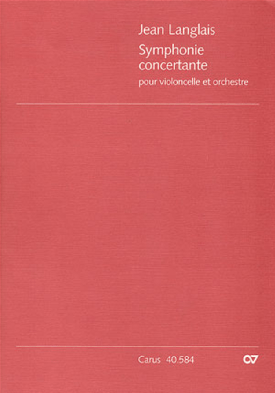 Symphonie concertante pour violoncello et orchestre by Jean Langlais Bassoon - Sheet Music