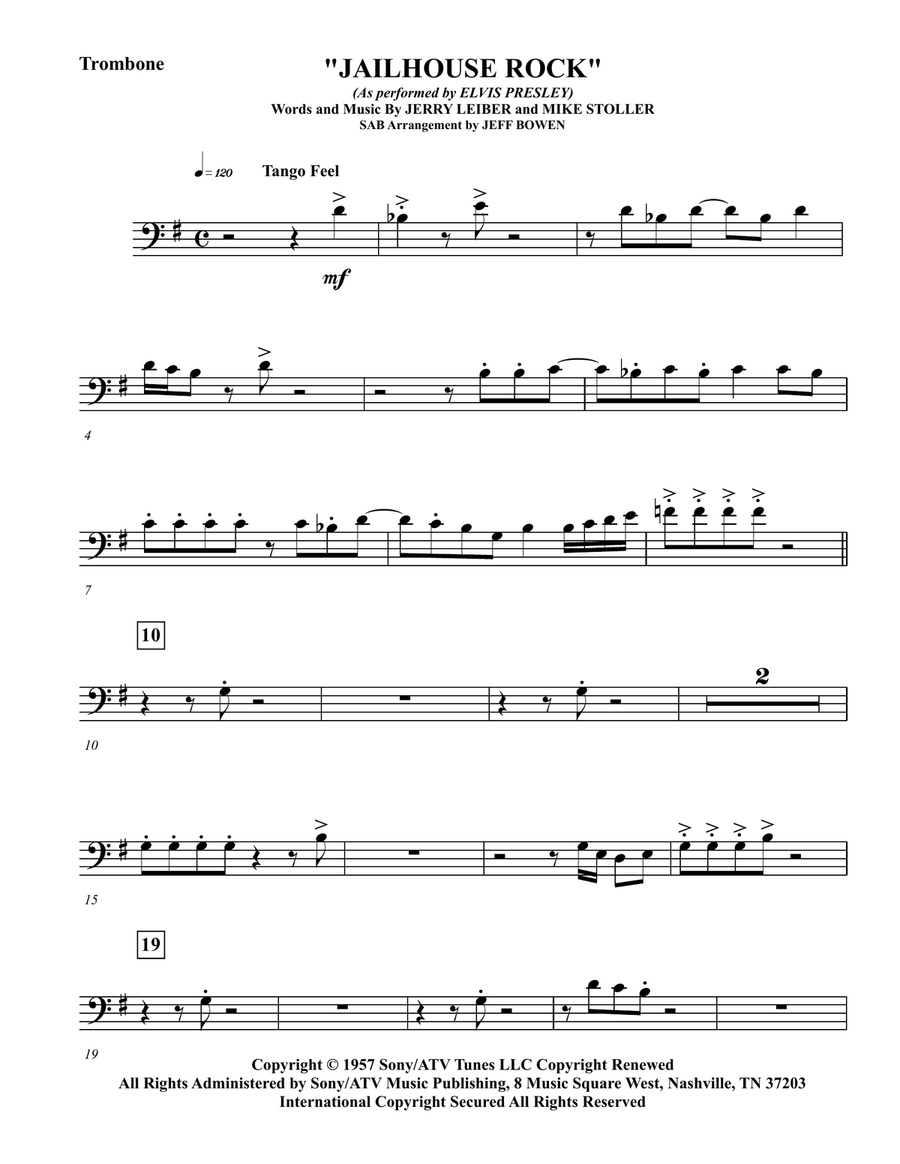 Jailhouse Rock Concert Band scores gallery preview page 5