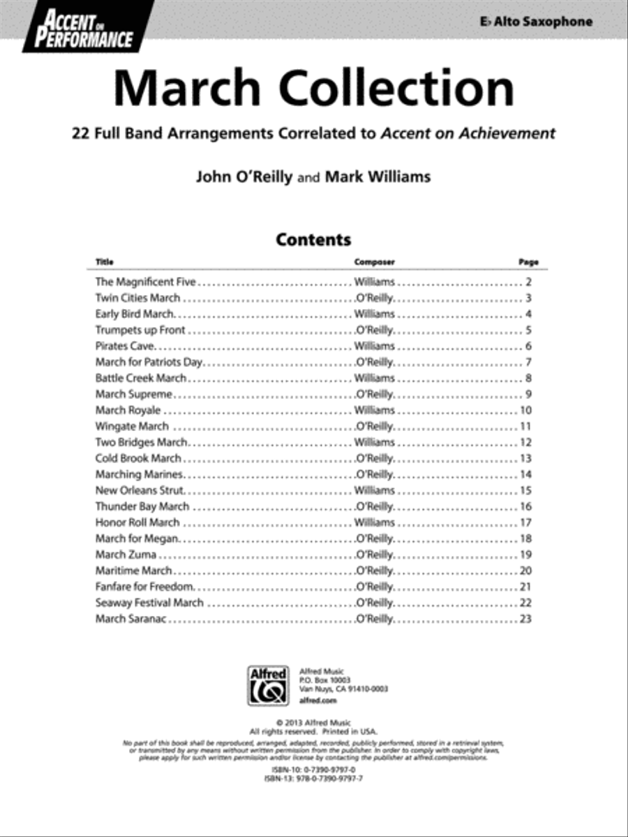 Accent on Performance March Collection Concert Band scores gallery preview page 2