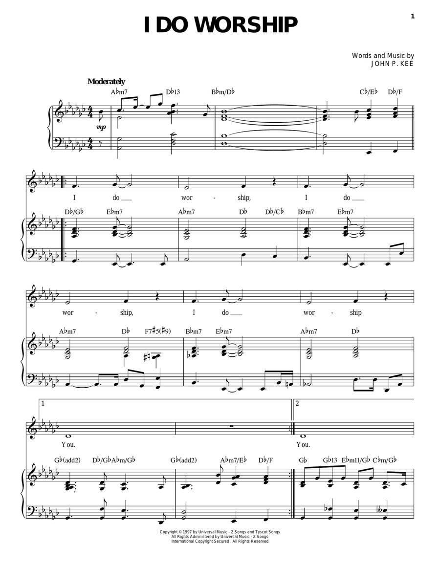 I Do Worship Acoustic Guitar scores gallery preview page 1