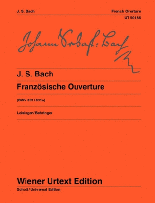 Book cover for French Overture, BWV 831/831a