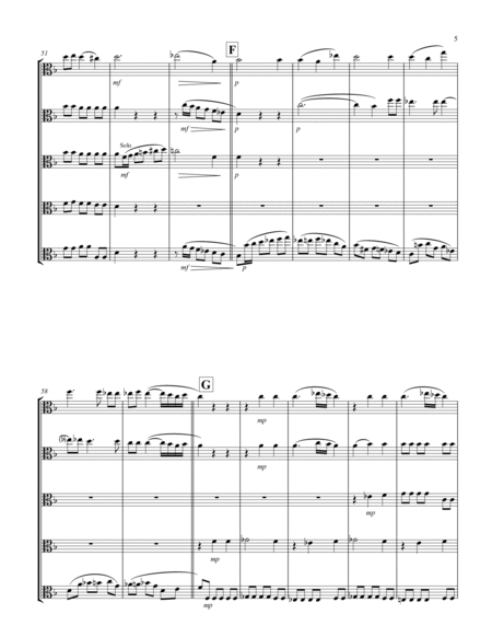 Recordare (from "Requiem") (F) (Viola Quintet)