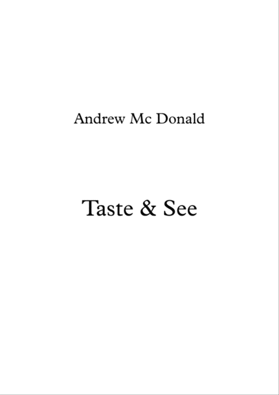 Taste & See Voice scores gallery preview page 1