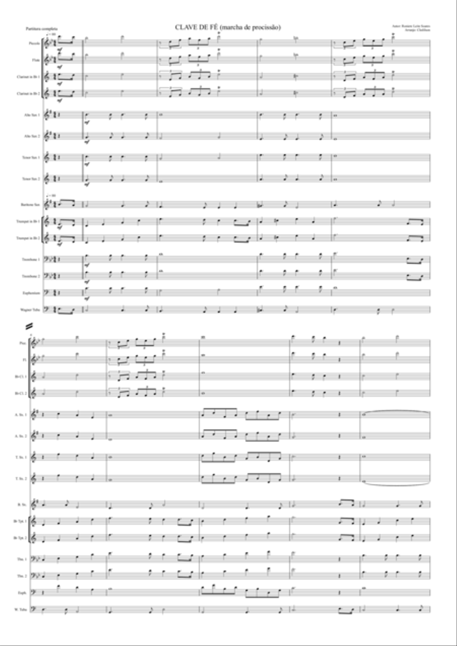 Clave de Fé Concert Band scores gallery preview page 2